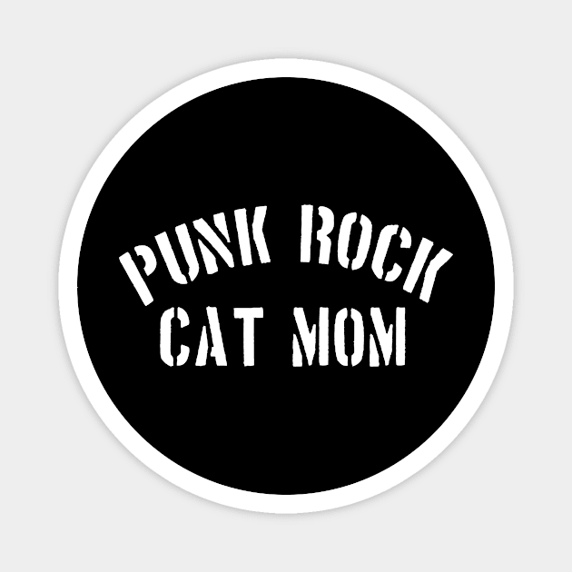 Punk Rock Cat Mom Magnet by BradyRain